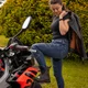 Męskie skórzane buty motocyklowe W-TEC Benga