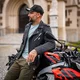 Męska skórzana kurtka motocyklowa W-TEC Brineo - OUTLET - Czarny matowy
