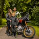 Regulowane dziecięce spodnie motocyklowe W-TEC Pinapoco ∙ ochraniacze kolan EN 1621-1 ∙ wentylacja mesh∙ odblaski ∙ zamek do kurtki - Czarny-fluo