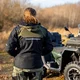 Męska kurtka motocyklowa W-TEC Annorack ∙ Softshell ∙ ochraniacze CE ∙ wentylacja - khaki-czarny