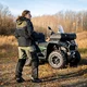 Męska kurtka motocyklowa W-TEC Annorack ∙ Softshell ∙ ochraniacze CE ∙ wentylacja - khaki-czarny