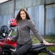 Damska skórzana kurtka motocyklowa W-TEC Kaika