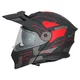 Kask motocyklowy szczękowy 3w1 W-TEC Neovu Graphic ∙ blenda przeciwsłoneczna ∙ demontowalny daszek - Czarny-fluo