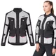 Damska kurtka motocyklowa W-TEC Xenia ∙ ochraniacze CE ∙ klasa A EN 17092 ∙ membrana wodoodporna ∙ podpinka ocieplająca - Czarno-szary