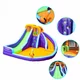 Dmuchany zamek dla dzieci inSPORTline AirMyFun Double Slide ∙ podwójna zjeżdżalnia ∙ ścianka wspinaczkowa ∙ basen wodny ∙ wspinaczka ∙ armatka wodna