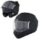 Kask motocyklowy szczękowy W-TEC Sabron P/J ∙ blenda przeciwsłoneczna ∙ system wentylacji ∙ wyjmowana wyściółka - Biała perła - Black Matt
