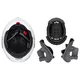 Kask motocyklowy szczękowy W-TEC Sabron P/J ∙ blenda przeciwsłoneczna ∙ system wentylacji ∙ wyjmowana wyściółka - Biała perła