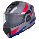 Kask motocyklowy szczękowy W-TEC Zoroz P/J ∙ wizjer pinlock ∙ osłona przeciwsłoneczna ∙ wentylacja - Błyszczący trójkolorowy