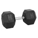 Hantle sześciokątne inSPORTline Hexsteel 2-40 kg ∙ antypoślizgowe uchwyty ∙ gumowana powłoka