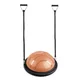 Podkładka balansująca / trener równowagi inSPORTline Dome Edge ∙ Ø 60 cm ∙ taśmy 100 cm / 4,6 kg ∙ do 150 kg - mus czarno-mokka - mus czarno-mokka