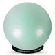 Piłka gimnastyczna inSPORTline Stretch Ball 65 cm ∙ z podstawą BallBase ∙ wypustki masujące ∙ nośność 200 kg ∙ piktogramy ćwiczeń - Czarny - Miętowy
