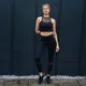 Legginsy damskie z wysokim stanem Nebbia FIT Activewear 443 - Czarny