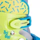 Rolki trójkołowe / wrotki 2w1 WORKER TriGo LED ∙ tryb in-line/tri-skate ∙ kółka z podświetleniem LED ∙ max 60 kg - Niebieski