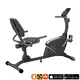 Rower poziomy treningowy inSPORTline Varis ∙ rehabilitacyjny ∙ siodełko żelowe ∙ magnetyczny ∙ 8 poziomów oporu ∙ wyświetlacz LCD ∙ Bluetooth - Czarny