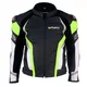 Męska skórzana kurtka motocyklowa W-TEC Velocity - Czarny-fluo - Czarny-fluo