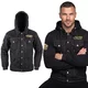 Kurtka motocyklowa W-TEC Black Heart Reeftor ∙ jeansowa ∙ kieszenie na ochraniacze pleców ∙ odpinany kaptur ∙ podszewka ∙ dresowe rękawy - Czarny