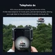 Zestaw teleobiektyw i makro Apexel TM6 ∙ zoom optyczny 6x ∙ ogniskowa makro 150 mm ∙ kompatybilny z iOS/Android ∙ antyrefleksyjne powłoki ∙ waga 203 g