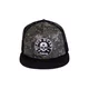 Czapka z daszkiem Black Heart Bastard Skull Trucker ∙ siatka ∙ regulowana ∙ bejsbolówka - khaki-czarny - khaki-czarny