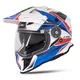 Kask motocyklowy 3w1 W-TEC Valso Graphic - biało-czerwono-niebieski - biało-czerwono-niebieski