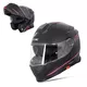 Kask motocyklowy szczękowy z blendą W-TEC Venero - Błyszczący czarno-neonowy żółty - Rosanero