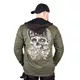 Męska kurtka motocyklowa z aramidem W-TEC Black Heart Hat Skull Jacket - Garage Built