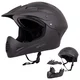 Kask downhill 2w1 na rower motor enduro zjazdowy W-TEC Campanero Matt Black