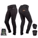 Damskie legginsy motocyklowe W-TEC Wombutta ∙ wyjmowane protektory CE ∙ efekt push-up ∙ oddychająca podszewka mesh - Czarny