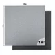 Mata ochronna inSPORTline Luxteko Flat 100x100x1,5 cm ∙ do ciężkich maszyn i hantli ∙ design drewno/marmur ∙ wysoka gęstość ∙ tłumi hałas