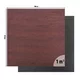 Mata ochronna inSPORTline Luxteko Flat 100x100x1,5 cm ∙ do ciężkich maszyn i hantli ∙ design drewno/marmur ∙ wysoka gęstość ∙ tłumi hałas