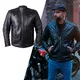 Skórzana kurtka motocyklowa W-TEC Elcabron - Czarny - Czarny