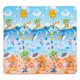 Zwijana mata dziecięca inSPORTline Lhotino 200x180x1,5 cm ∙ dwustronna ∙ pianka EPE ∙ antypoślizgowa ∙ z motywem ∙ bezpieczna EN 71 - Puzzle/Morze