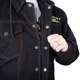 Kurtka motocyklowa W-TEC Black Heart Reeftor ∙ jeansowa ∙ kieszenie na ochraniacze pleców ∙ odpinany kaptur ∙ podszewka ∙ dresowe rękawy - Czarny