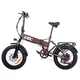 Składany rower elektryczny typu fat bike inSPORTline ISL Baxom 840Wh 20" - Czarny