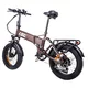 Składany rower elektryczny typu fat bike inSPORTline ISL Baxom 840Wh 20" - Czarny