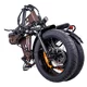 Składany rower elektryczny typu fat bike inSPORTline ISL Baxom 840Wh 20" - Czarny