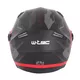 Kask motocyklowy otwarty z blendą przeciwsłoneczną W-TEC Barcela Vermella - Czarno-szary