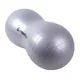 Piłka gimnastyczna / „fasolka” inSPORTline Peanut 50 cm · rehabilitacyjno-treningowa · z pompką · nośność 250 kg - Szary