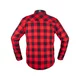Koszula flanelowa męska motocyklowa W-TEC Black Heart Respector II - Czerwono-czarny