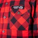Koszula flanelowa męska motocyklowa W-TEC Black Heart Respector II - Czerwono-czarny