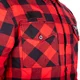 Koszula flanelowa męska motocyklowa W-TEC Black Heart Respector II - Czerwono-czarny