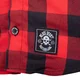 Koszula flanelowa męska motocyklowa W-TEC Black Heart Respector II - Czerwono-czarny