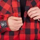 Koszula flanelowa męska motocyklowa W-TEC Black Heart Respector II - Czerwono-czarny