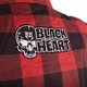 Koszula motocyklowa W-TEC Black Heart Rattlesneak - czarny z czerwonym paskiem