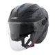 Kask motocyklowy otwarty z blendą przeciwsłoneczną W-TEC Barcela Vermella - Czarno-szary - Czarno-szary