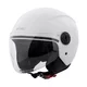 Otwarty kask motocyklowy W-TEC Bareiro - Biały błyszczący - Biały błyszczący