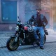Skórzana kurtka motocyklowa W-TEC Elcabron - Czarny