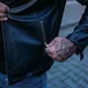Skórzana kurtka motocyklowa W-TEC Elcabron - Czarny