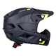Kask downhillowy full face W-TEC Calheto ∙ odpinany regulowany daszek ∙ wentylacja 16 otworów ∙ wyjmowana wyściółka - Black Neon
