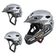 Kask Downhill na rower motor enduro  W-TEC Estreito - Magic Matt Black - Matt Metal