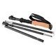 Kijki trekkingowe karbonowe inSPORTline Caretera ∙ 5-sekcyjne ∙ ultralekkie 255 g ∙ wys. 115-135 cm ∙ uchwyt korkowy ∙ wymienne końcówki ∙ pokrowiec